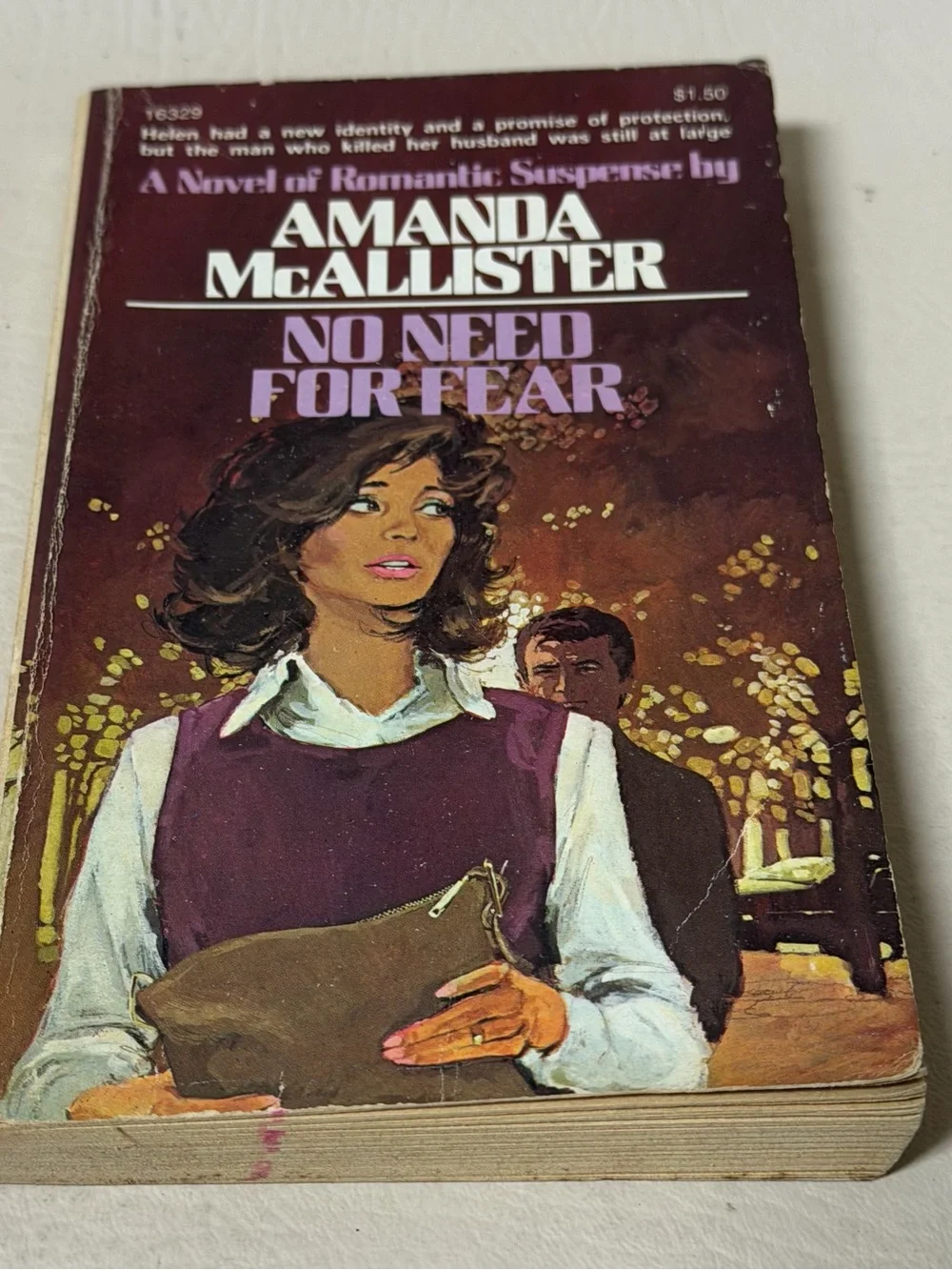Vintage 1970’s -NO NEED FOR FEAR- Mystery Paperback